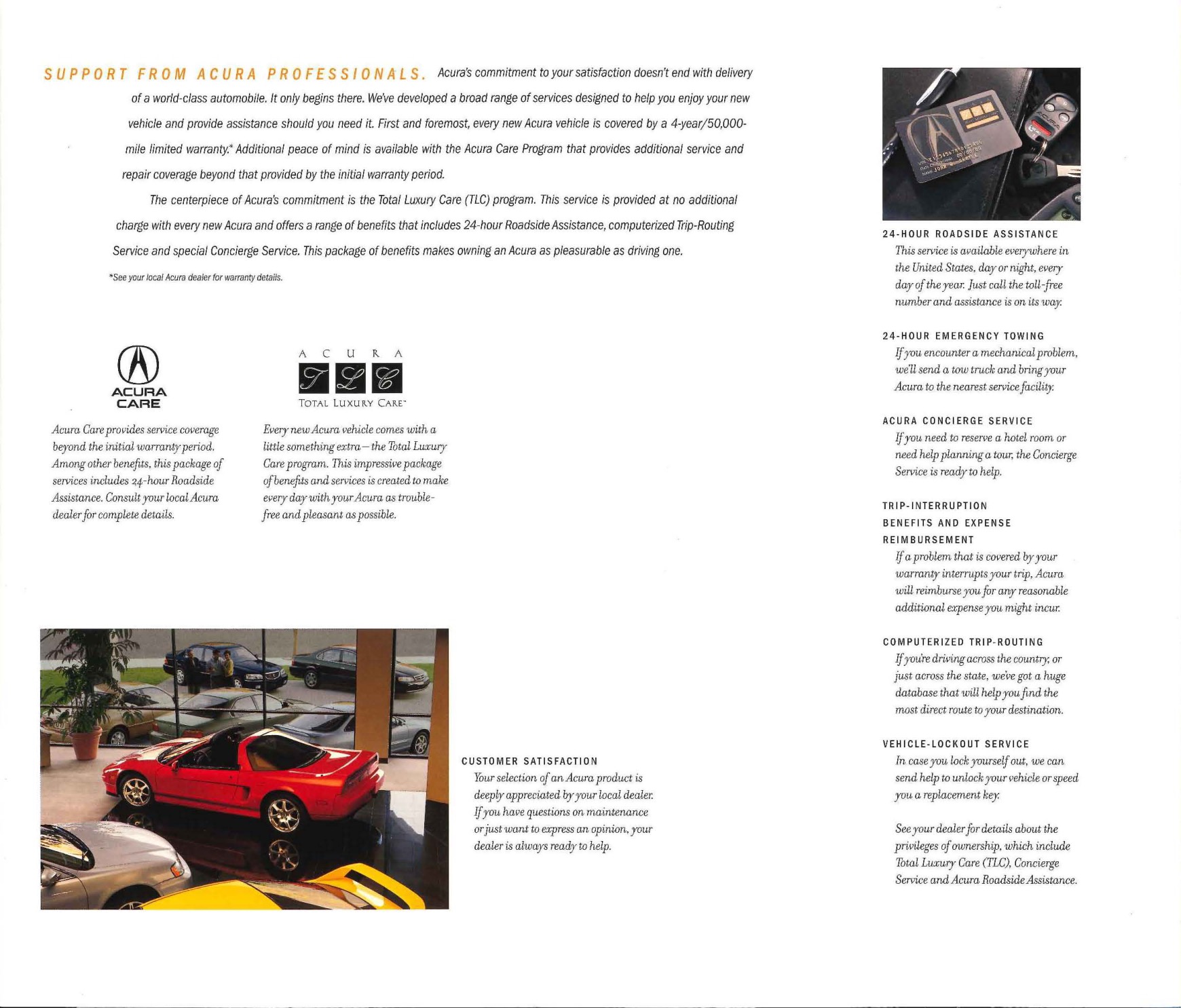 2001 Acura CL Brochure Page 26